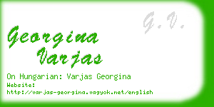 georgina varjas business card